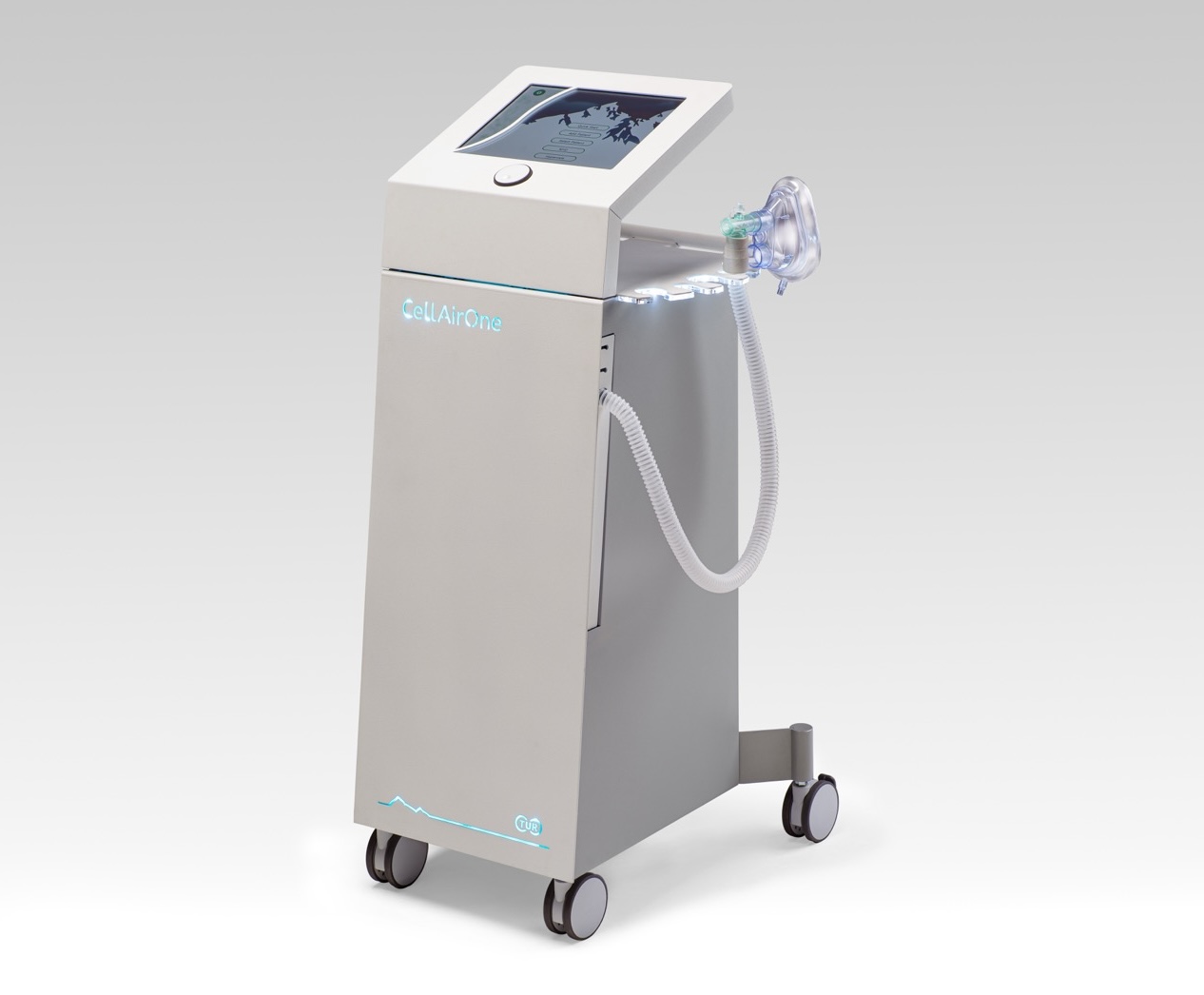 Groß (Device Cellairone - Gradient background grey-Screen cut